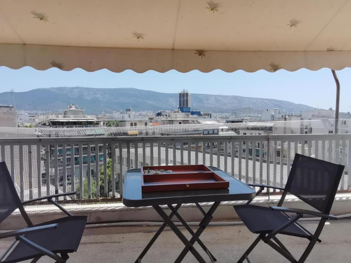 Penthouse Spacious W Super Wifi & Terrace, 2 Min From Metro Athen Exterior foto